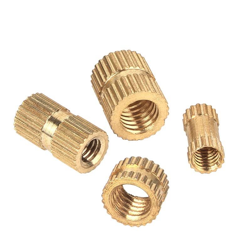 50pcs/lot M2 M2.5 M3 M4 M5 M6 M8 Brass Insert nut Injection Molding Brass Knurled Thread Inserts Nuts