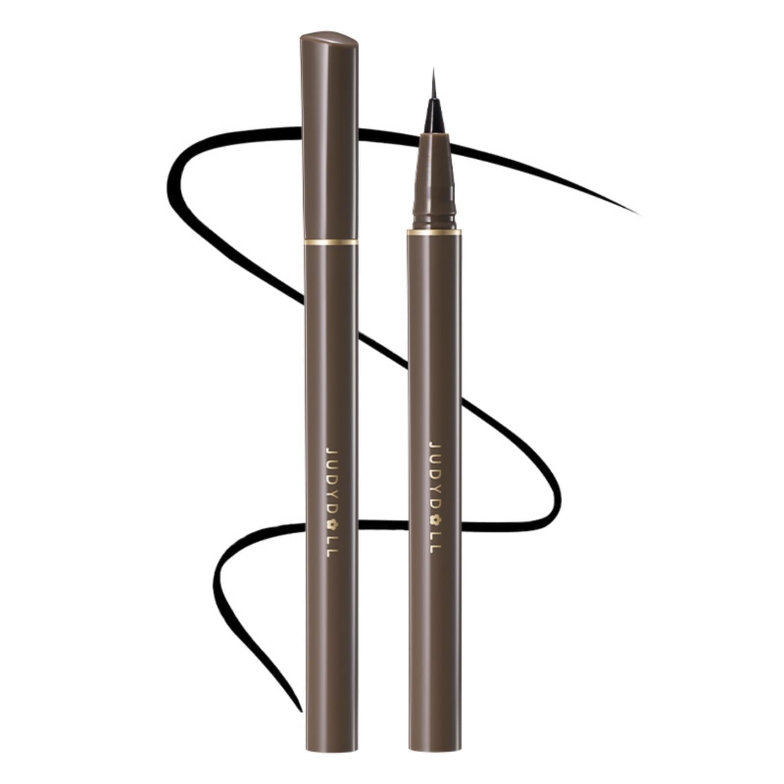 JUDYDOLL Ultra-Fine Liquid Eyeliner-Precision Tip for Wing Line, Smudge-Proof, Quick-Drying, Waterproof Eyeliner Pencil, Easy to Get Inner Corner Lined, Hooded Eyes-Friendly (#01 Black)