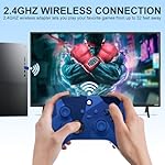 BUERTT Xbox One Controller,Xbox Controller Wireless for Xbox One, Xbox Series X/S,Wireless Controller with 3.5mm Audio Jack,with 2.4GHz Wireless Adapter,Camo Blue - Image 2