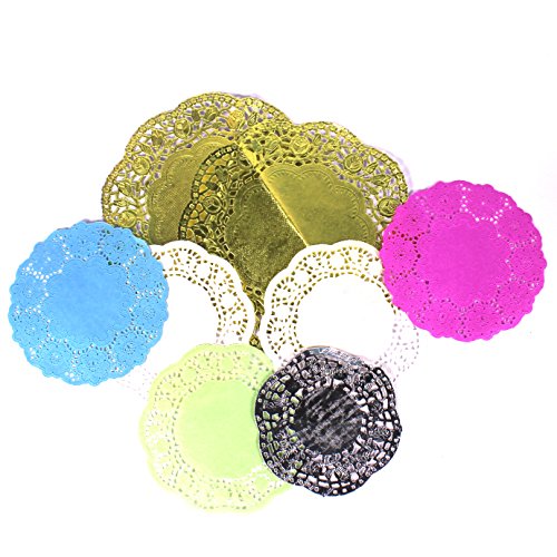 Assorted Metallic and Coloured Doilies by BCreative®