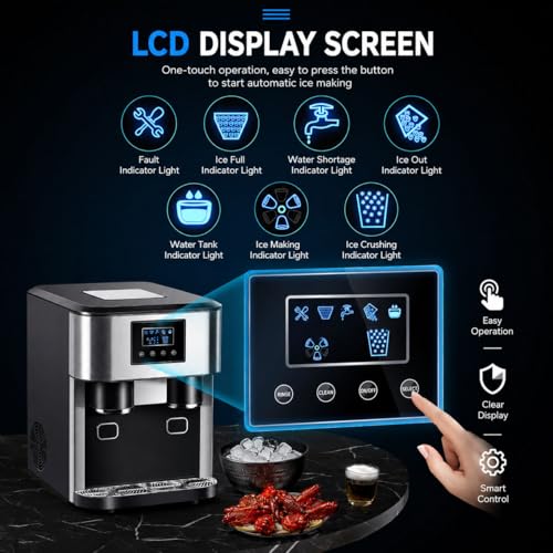 Máquina para hacer hielo portátil 3 en 1 con dispensador de agua fría miniatura 3