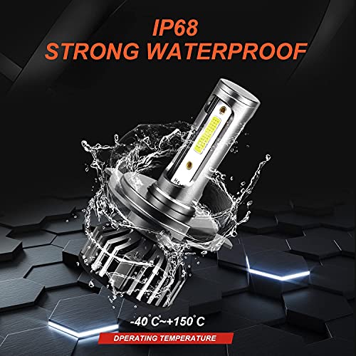 Fzpjjnb Fit For Toyota Tacoma (1997-2015) Led Headlight Bulbs, H4/9003 High/Low Beam Led Headlamp, Plug And Play Halogen Replacement Kits, Pack Of 2 #TOP3