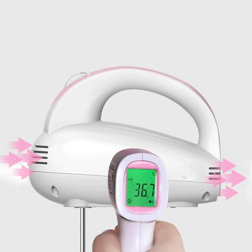 Egg Beater Pink 120W Electric Hand MiPB9rrg, 5 Speed Durable Handheld Mixer Easily Whipped Cream