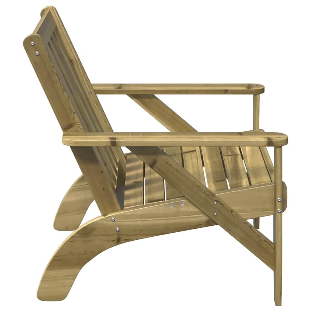 vidaXL Chaises de Jardin Adirondack Lot de 2 75x77x77 cm, Chaise de Jardin, siège de Jardin, Chaise de Patio, Chaise Relax, siège d'extérieur