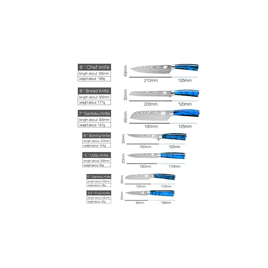 XYJ-Kitchen-Knife-Block-Sets-7pcs-Stainless-Steel-Chef-Knife-Canvas-Knife-Bag-Drawer-Knife-Holders-Cooking-Knife-For-Meat-Fish-Vegetable-Cutting-Blue XYJ Kitchen Knife Block Sets 7pcs Stainless Steel Chef Knife Canvas Knife Bag Drawer Knife Holders Cooking Knife For Meat Fish Vegetable Cutting (Blue)