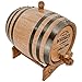 Personalized - Customized American White Oak Aging Barrel - Barrel Aged (5 Liters, Black Hoops)