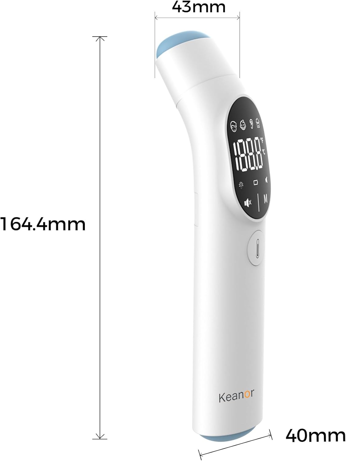 Thermometer Forehead and Ear Thermometer, Digital Infrared Thermometer, Baby Thermometer, Accurate,1s Measure, 40 Set Memory, Mute Mode, LED Screen for Adults Kids with Storage Bag - Image 8