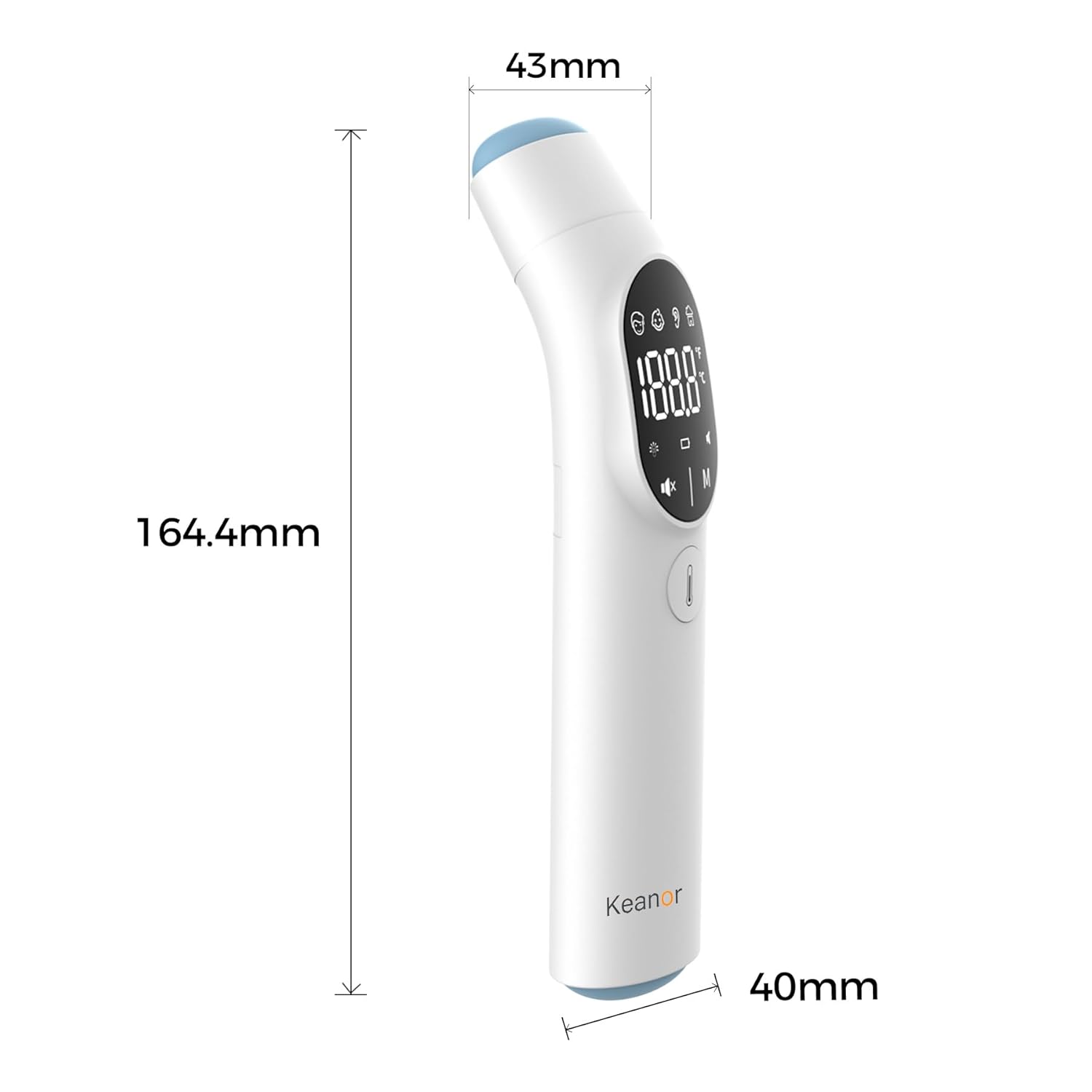 Thermometer Forehead and Ear Thermometer, Digital Infrared Thermometer, Baby Thermometer, Accurate,1s Measure, 40 Set Memory, Mute Mode, LED Screen, for Adults, Kids with Storage Bag - Image 8