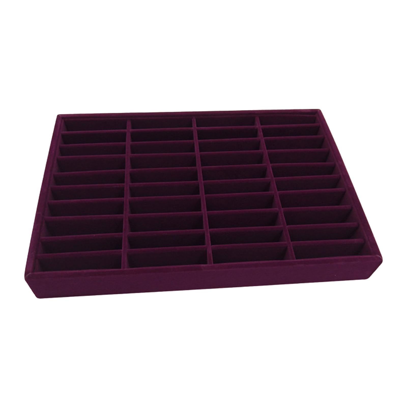 Piceioep Sturdy Wood 40 Slot Display Stand for Bangles and Bracelets Retail Ready Solution Jewelry Display Tray for Bracelets