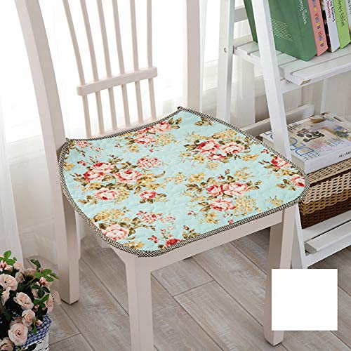 Peacewish Thin Chair Cushion Countryside Floral Chair Seat Pads Cotton Dining Chair Cushions With Ties, Non Slip, Washable (Flower 5, Set Of 4) #TOP1