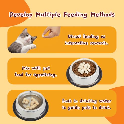 Jungle Calling Freeze-Dried Chicken Treats for Cats & Dogs, Single Ingredient, Grain-Free, High Protein Training Rewards & Food Topper (Chicken Cubes, 3.2 oz)