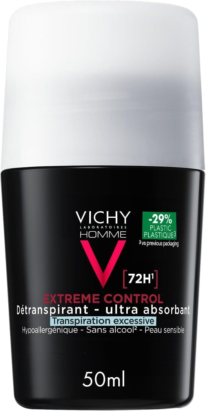Homme Extreme Anti-Perspirant 72HR, Roll-On Deodrant for Men, 50ml