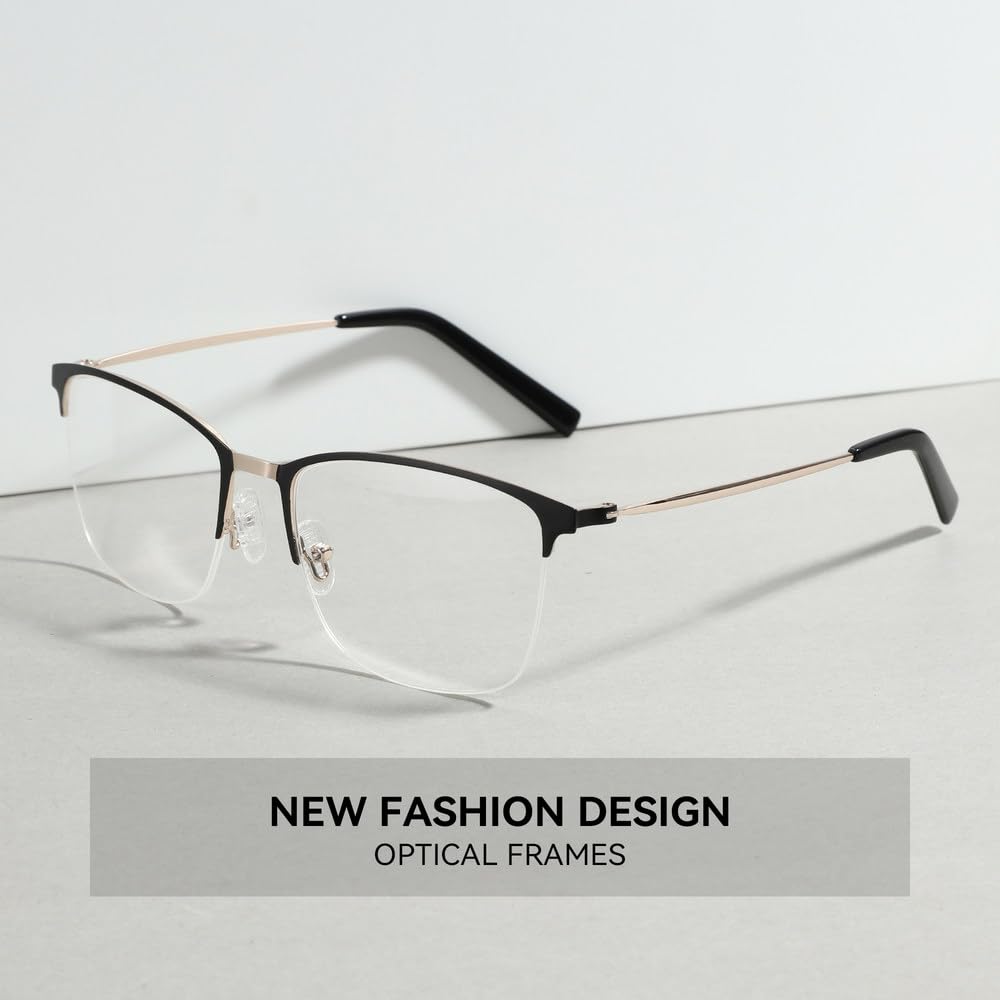 Okulary z metalową oprawką w stylu fashion