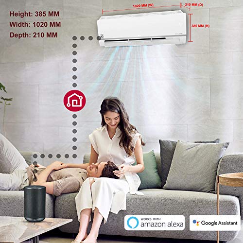 Image of LG 1.5 Ton 5 Star Wi-Fi Inverter Split AC (Copper, Convertible 5-in-1 Cooling, Anti-Allergy Filter, 2021 Model, MS-Q18SWZD, White)
