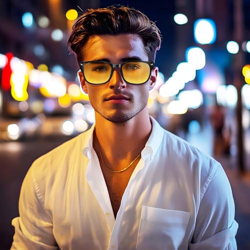 Image of ️ Blue Light Blocking Computer Glasses for Men & Women | Specs for Men Stylish, Chashmaa, Spectacles Frames, Gaming Glasses, Anti Glare, UV Protection Sunglasses, TR90 Eyeglasses
