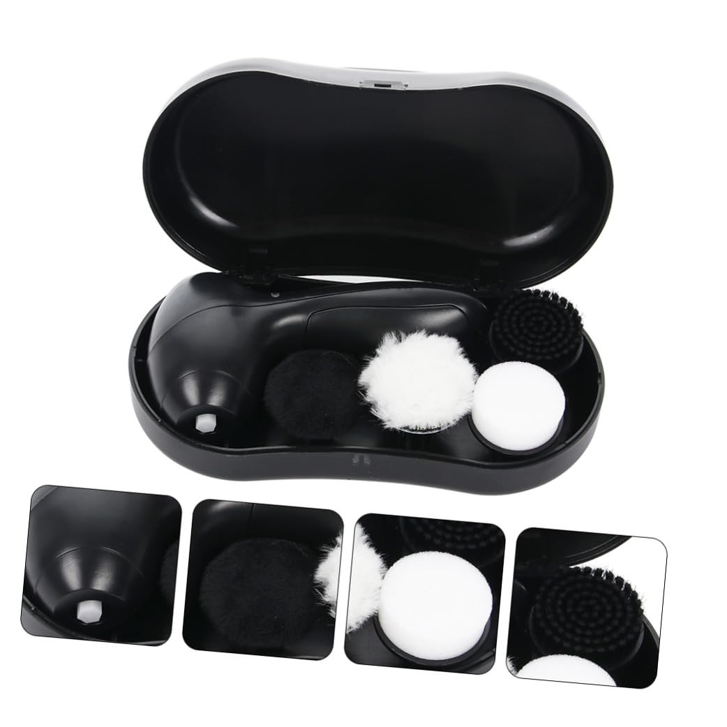 PACKOVE Lot De 2 Polisseuses À Chaussures Portables Brosses À Cirer Les Chaussures Brosses À Cirer Les Kit De Polissage du Cuir Portable Brosse d'entretien des