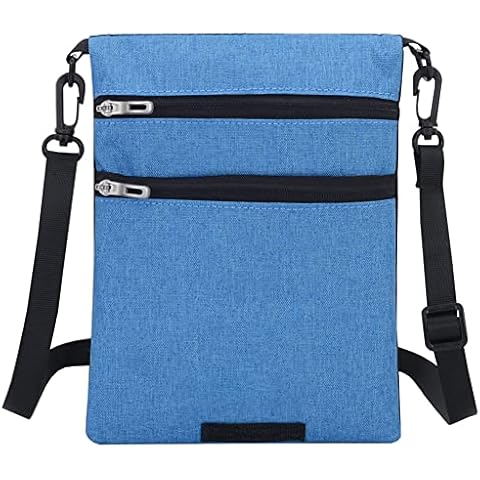 Reisegeldbeutel mit RFID-Schutz, MoreChioce Unisex Brustbeutel Reisepasstasche Multifunktional Brusttasche Wasserdicht Reisepass-Halter Leicht Nackentasche Cover