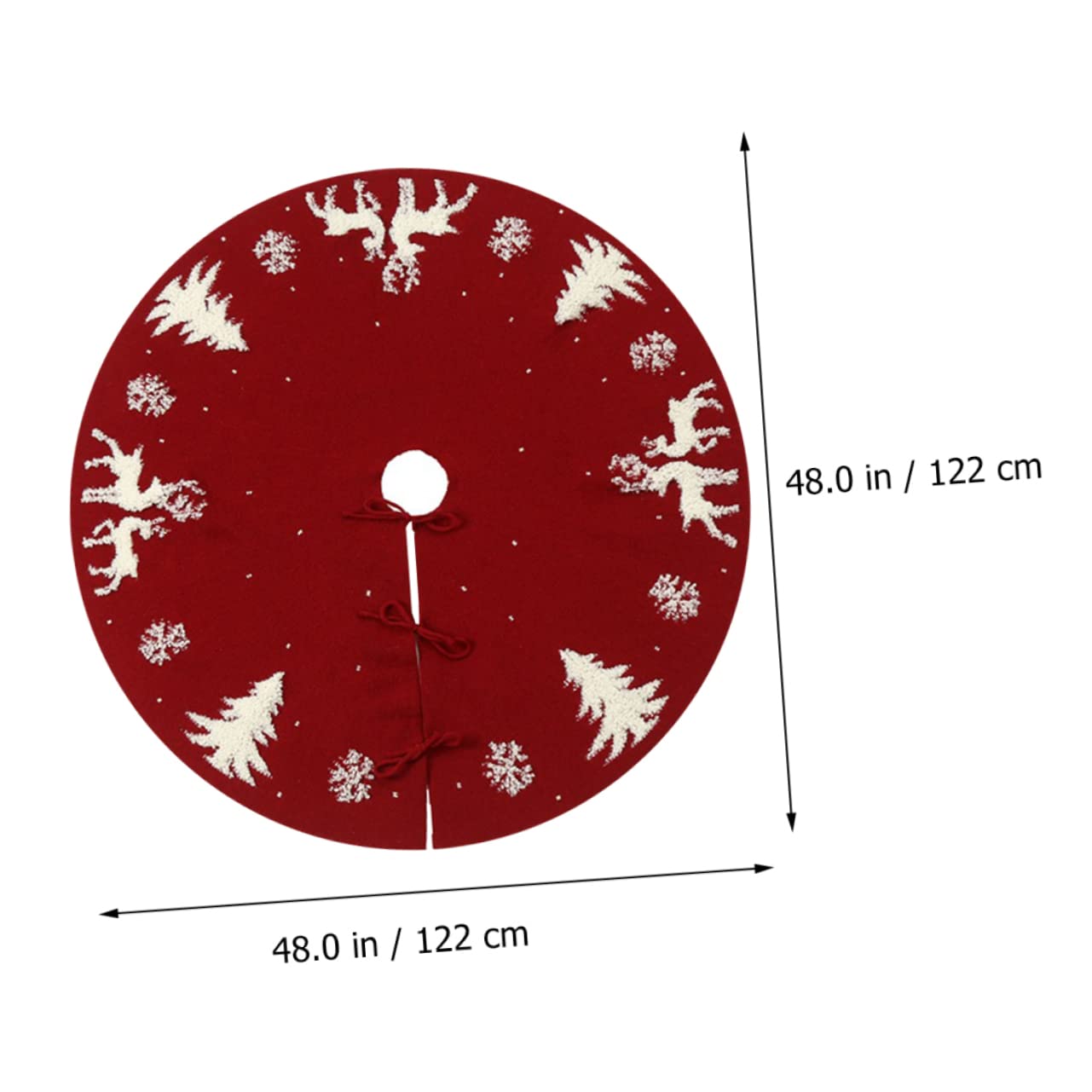 Weihnachtsbaumdecke Rot Runde Baummatte Für Elch Weihnachtsbaumdekoration Weihnachtsbedarf Baumrock Weihnachtsbaumrock