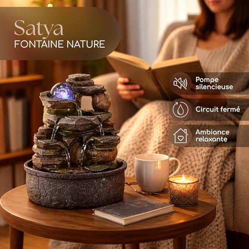 Fontaine de table zen pour bureau et salon relaxant - 3