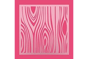 Reusable Wood Grain Print Stencil for Cookie and Airbrush Art