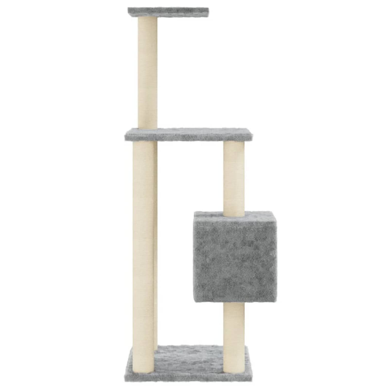 Rascador para Gatos con Postes de sisal, XIAOGUANG Arbol para Gatos, Gatos Accesorios, Arranhador para Gatos, Arbol Rascador Gatos, Gris Claro 104 cm