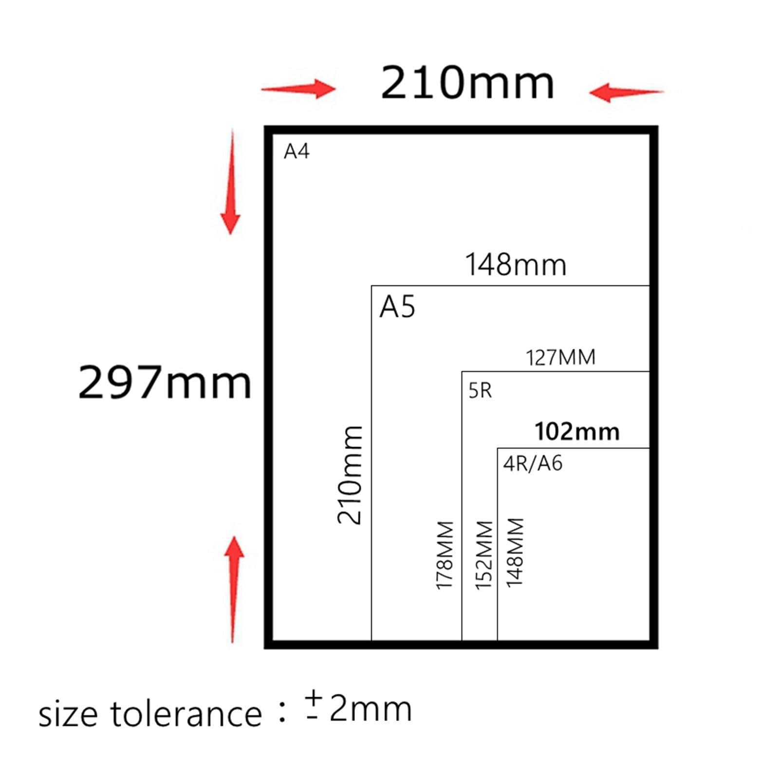 DAVBIR Sezon szkolny Biuro Impreza rodzinna 260g 20 arkuszy formatu A4 Zamszowa drukarka atramentowa o wysokim połysku Papier fotograficzny do obrazów cyfrowych perfection (Color : White)