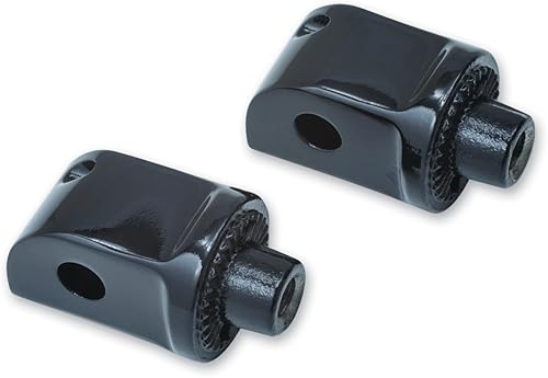 Miniatura 2 de Kuryakyn 8863 Adaptadores de clavija de montaje macho estriado para estriberas delanteras y tablas de suelo motocicletas Honda 1996-2018, negro