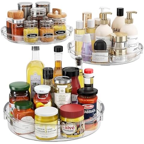 LAMU 3 Pack Lazy Susan Organizer Cover