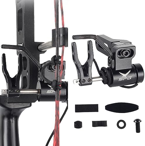 SPG Archery Drop Away Arrow Rest for Compound Bows Cable Driven Bow Rest Windage and Elevation Adjustable for Right Hand Hunting Shooting SPG Archery Drop Away Arrow Rest for Compound Bows Cable Driven Bow Rest Windage and Elevation Adjustable for Right Hand Hunting Shooting