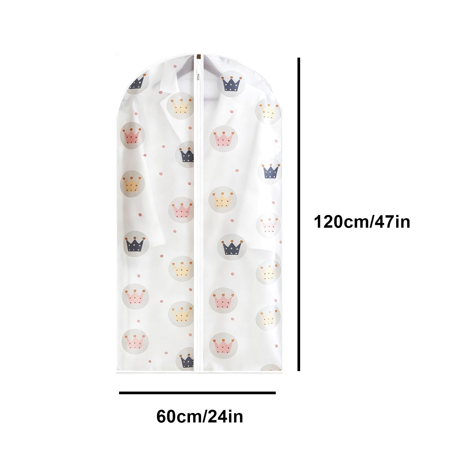 Fundas Ropa Armario Colgar EVA Bolsas para Guardar Ropa | Funda Transpirabl Prendas con Cremallera Suave Abertura para Percha para Vestidos Abrigos(60*120cm/24*47in)