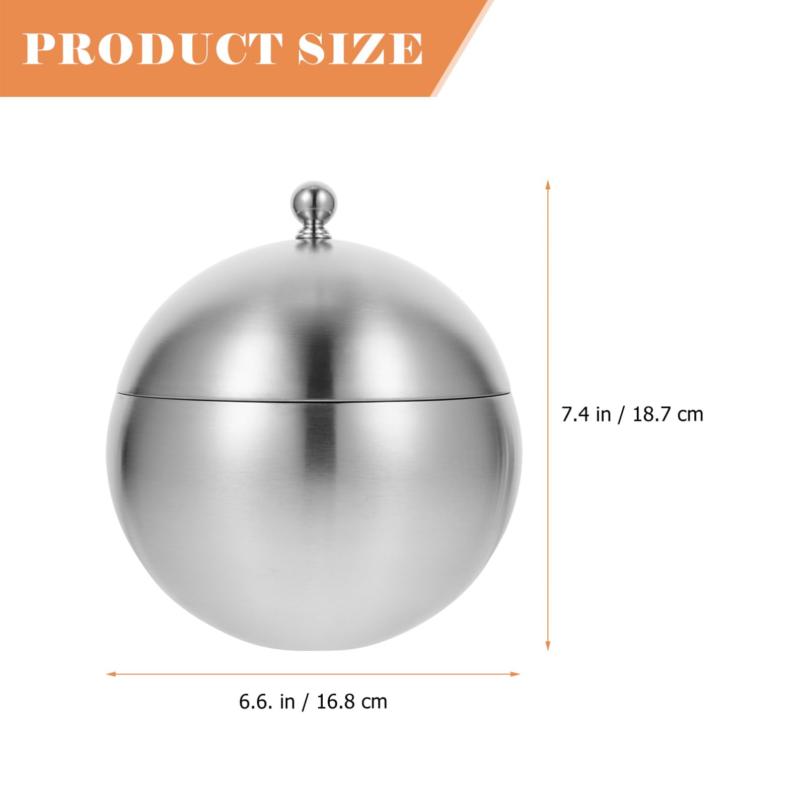 minkissy Edelstahl Eiswürfelbehälter mit Deckel Großer Fassungsvermögen Robustes Material Eleganter und Einfacher Weinkühlbehälter für Haushalt und Partys