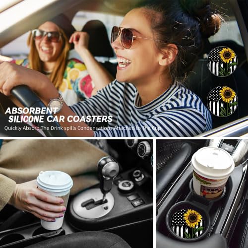 Portavasos para auto juego 2 piezas 2.75 pulg miniatura 6