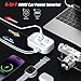 200W Car Power Inverter, FOVAL 12V DC to 110V AC Car Inverte with 4 USB Ports Car Outlet Adapter, Power Inverter for Vehicles, Car Plug Adapter Outlet for Laptop Computer Charger (White)