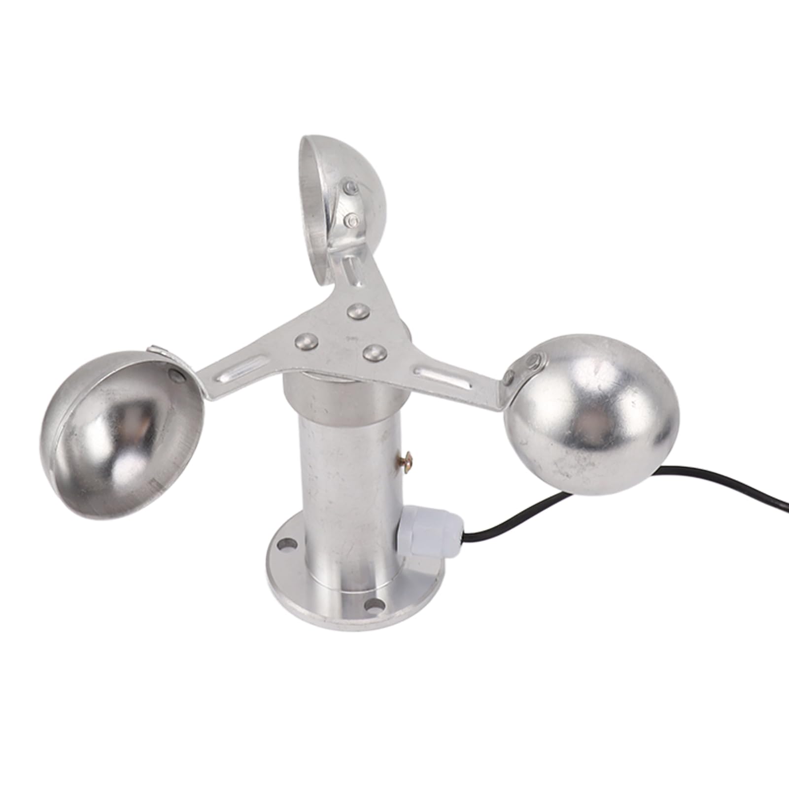 Windgeschwindigkeitssensor 3 Tassen Windsensor Anemometersensor Aluminiumlegierung wasserdicht 8 M Kabel für Windmessung Außen