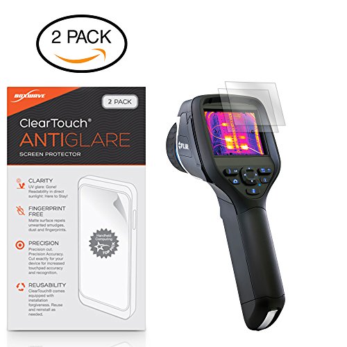 BoxWave Screen Protector Compatible With FLIR E50 Infrared Camera - ClearTouch Anti-Glare (2-Pack), Anti-Fingerprint Matte Film Skin