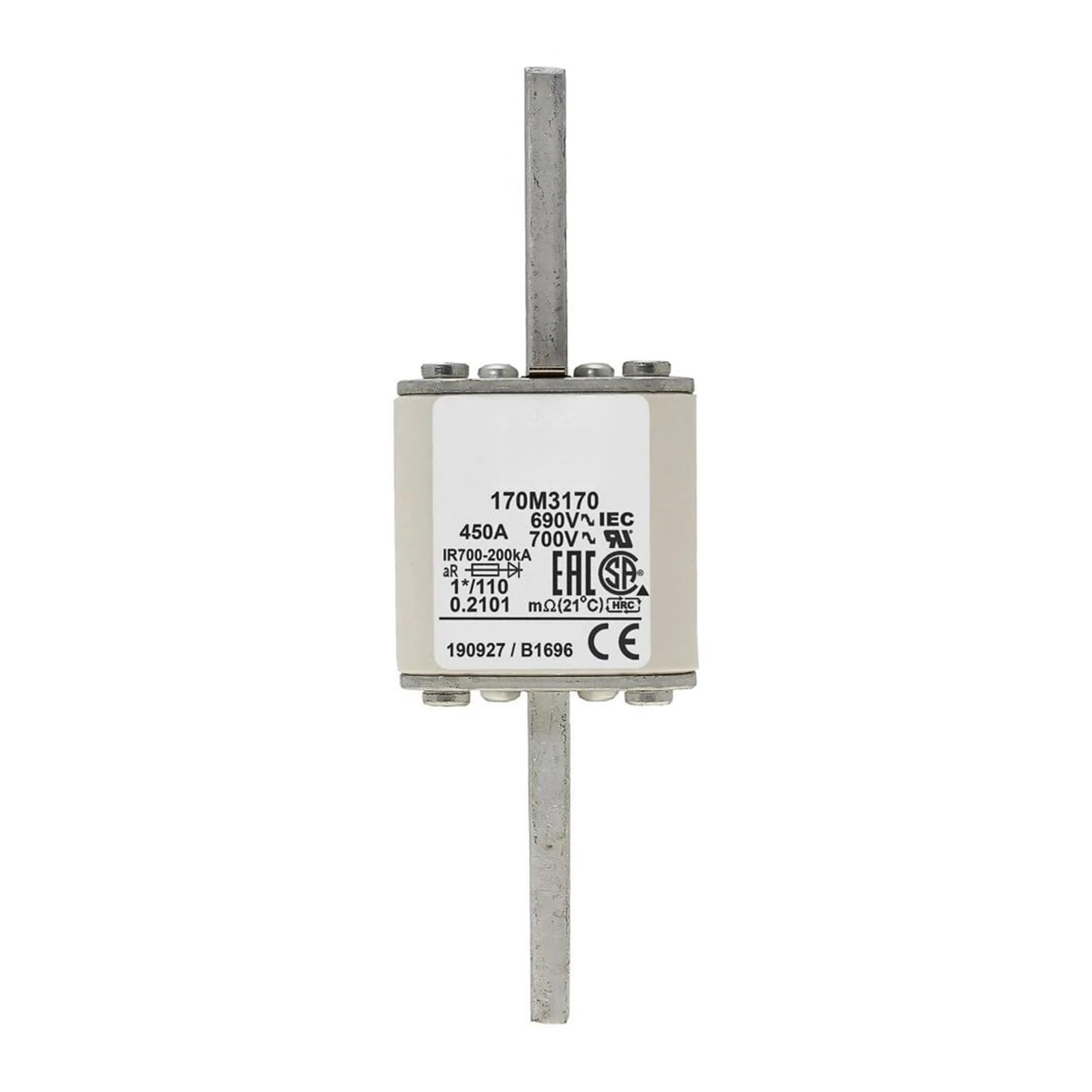 Fusible 170M3172 Cooper Bussmann pour protection de puissance taille 1