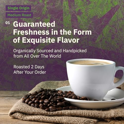 Café orgánico molido pack x6 2 oz de variedad única miniatura 2