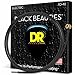 DR Strings Electric Guitar Strings, Black Beauties - Black Coated, 10-46