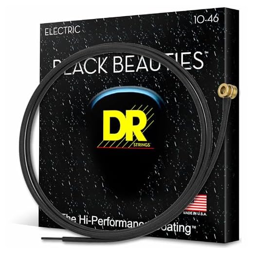 DR String BKE-10 Black Beauties Juego Cuerdas Eléctrica