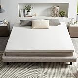RECCI 3-Inch Memory Foam Mattress Topper Queen, Pressure-Relieving Bed Topper, Memory Foam Mattress Pad with Bamboo Viscose Cover - Removable&Washable,CertiPUR-US(Queen Size)