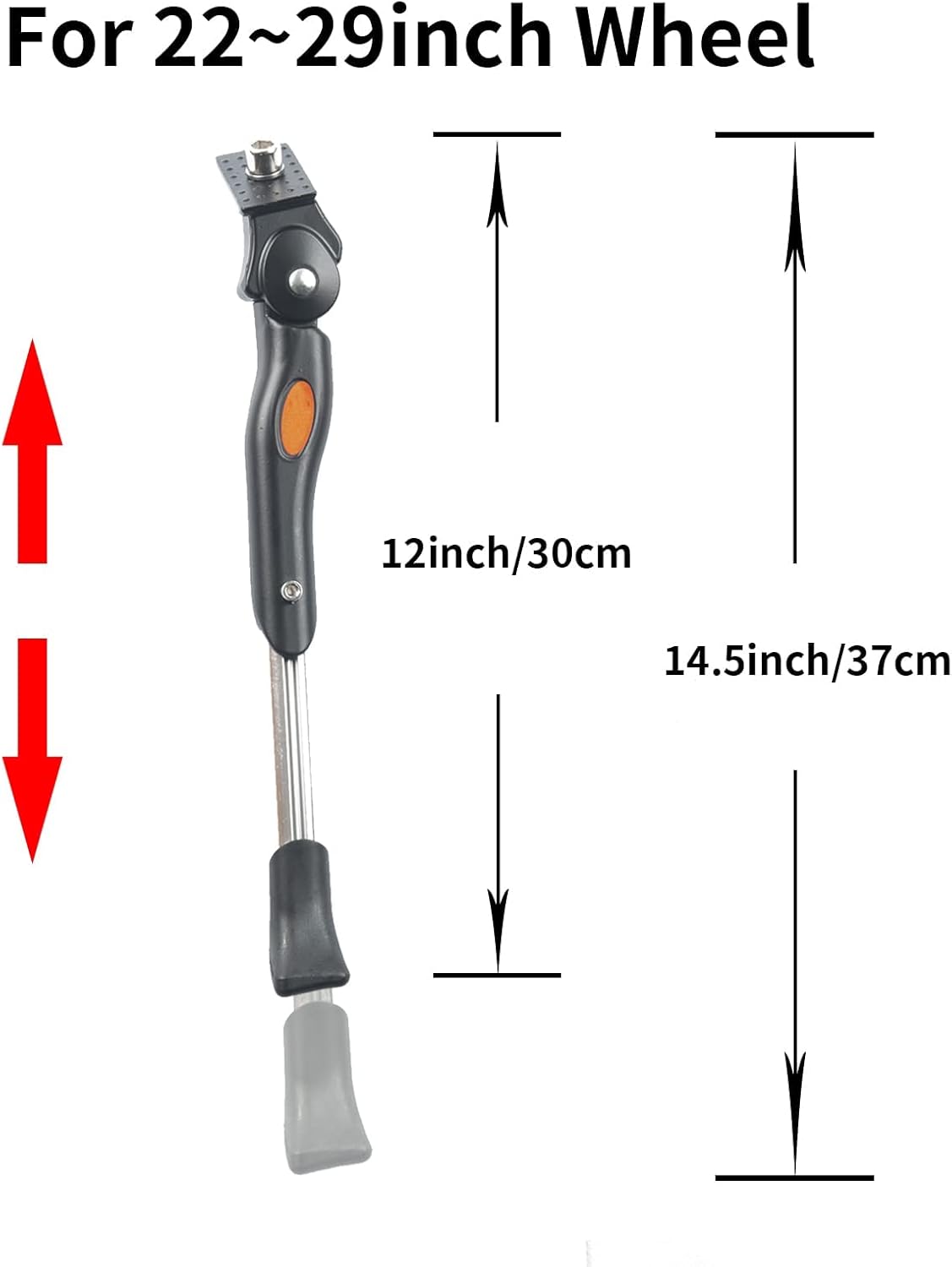 DWMEIGI Bicycle Kickstand, Adjustable Aluminum Alloy Center Mount Kick Stand for 22~29 Inch Mountain Bike/BMX/MTB