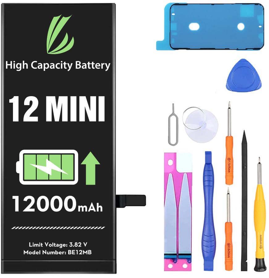 Amazon.com: LL TRADER Battery for iPhone 12 Mini 12000 mAh High