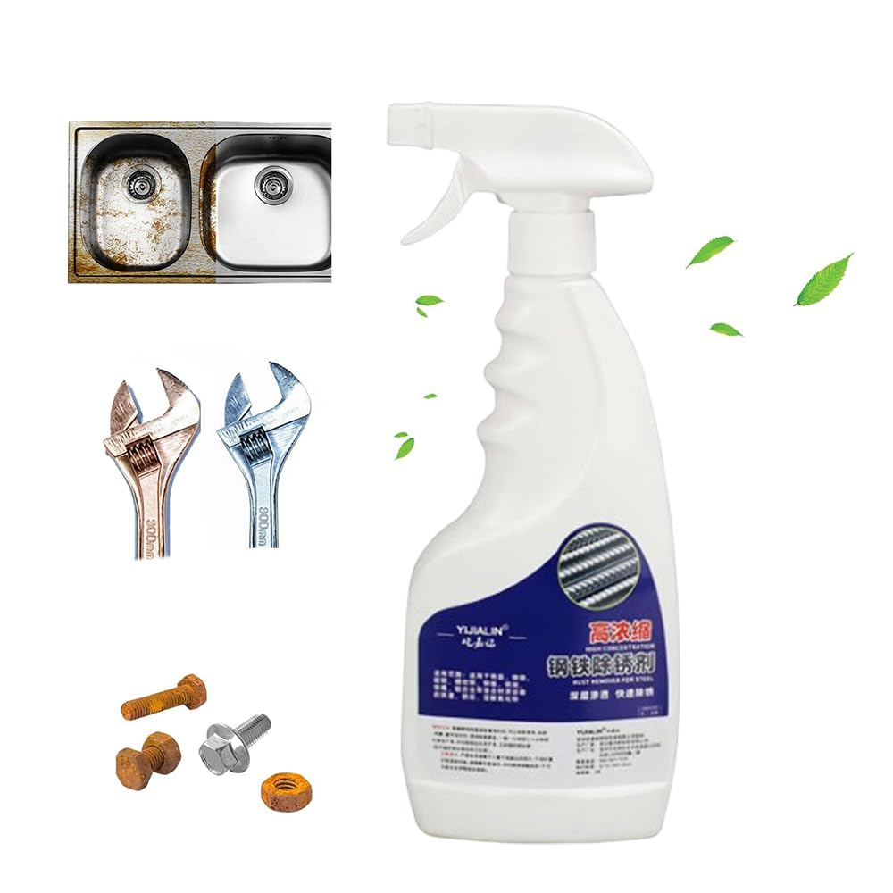 Heavy-Duty Metal Rust Remover, Highly Concentrated Rust Remover, Powerful RustRemover for Metal Stainless Steel, Effortless RustRemoval Spray from MetalSurfaces — view 12