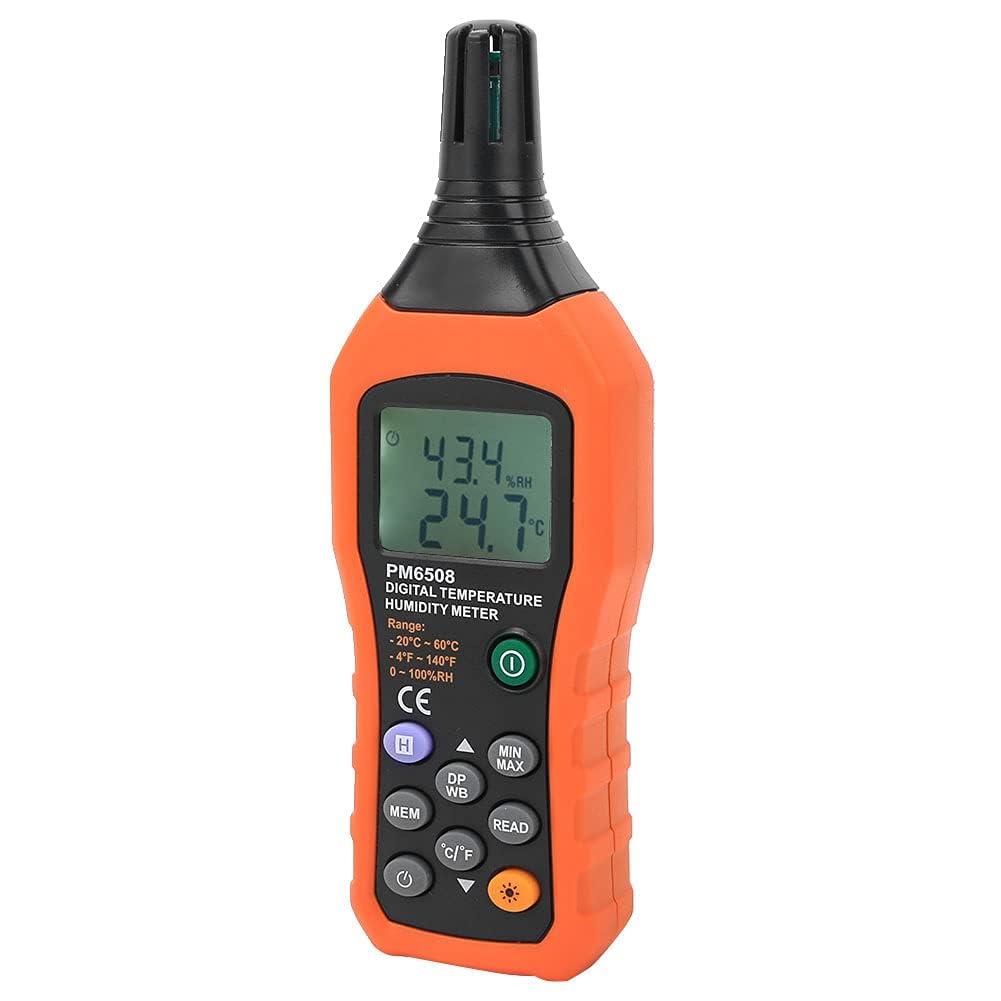 PM6508 Medidor Digital de Humedad y Temperatura Termómetro Higrómetro para Industria Agricultura Meteorología