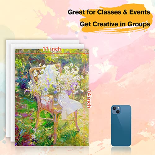 Canvases For Painting, 11 X 14 Inch, 12 Pack Painting Canvas, Canvas Boards For Painting- Gesso Primed Acid-Free 100% Cotton Canvas Panels For Acrylics Oil Watercolor Tempera Paints #TOP1