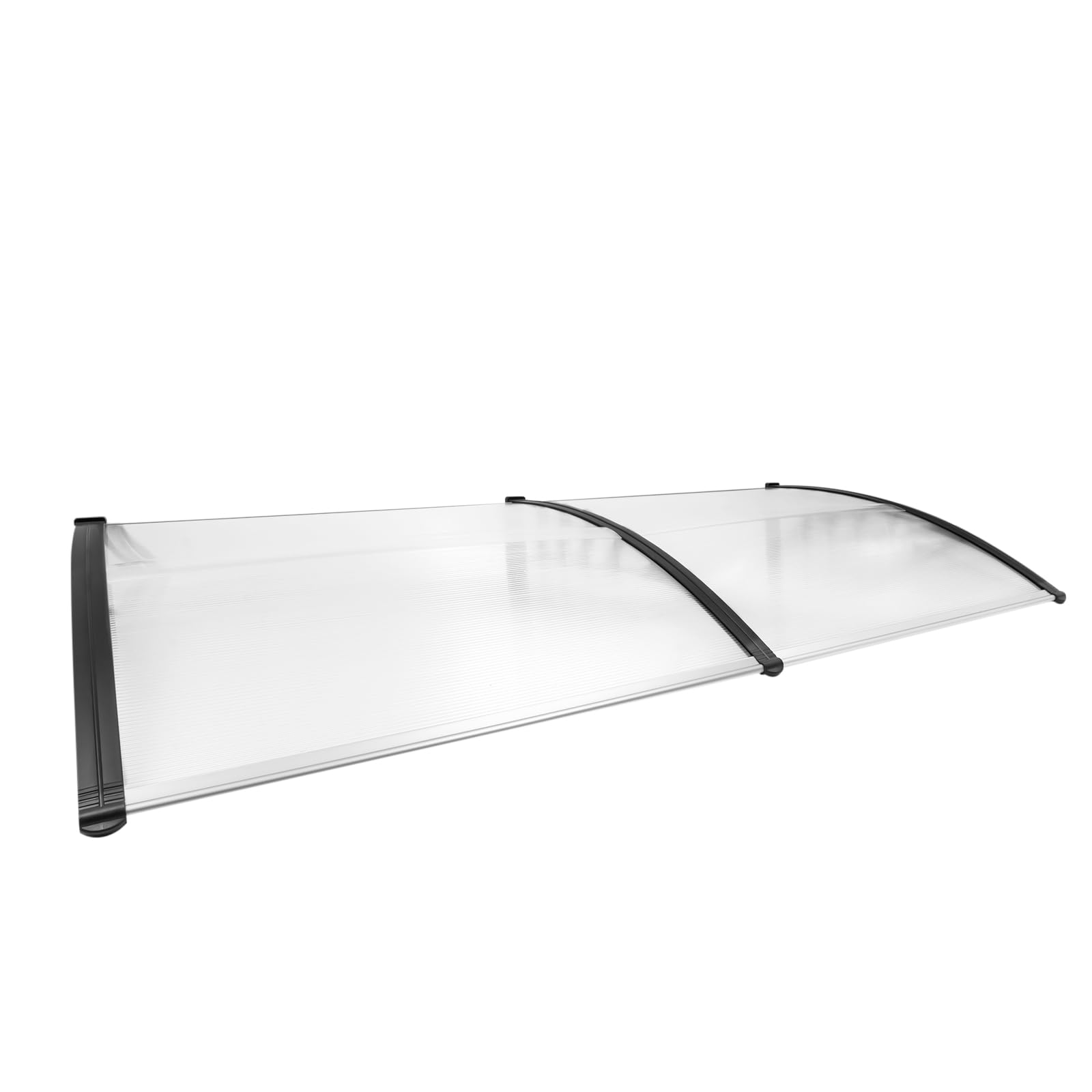 Auvent transparent en polycarbonate toit de porte creux résistant 200x90