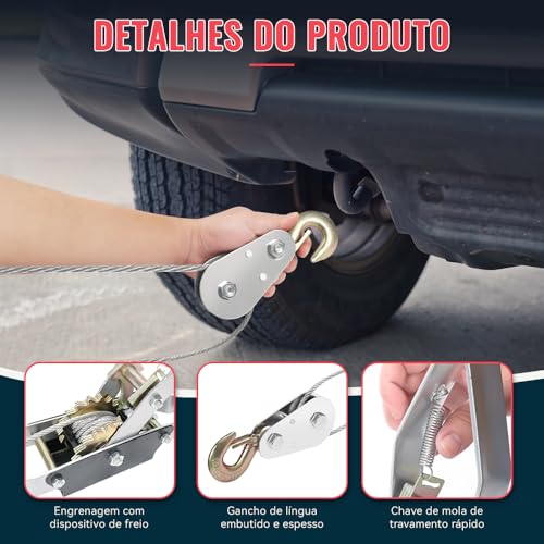 Catraca de Amarração, Guincho Manual, Com Catraca Capacidade 4 Toneladas 4T
