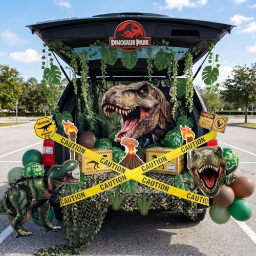 Jungle Dinosaur theme Trunk or Treat SUV Golf Cart decorations Decor Kit