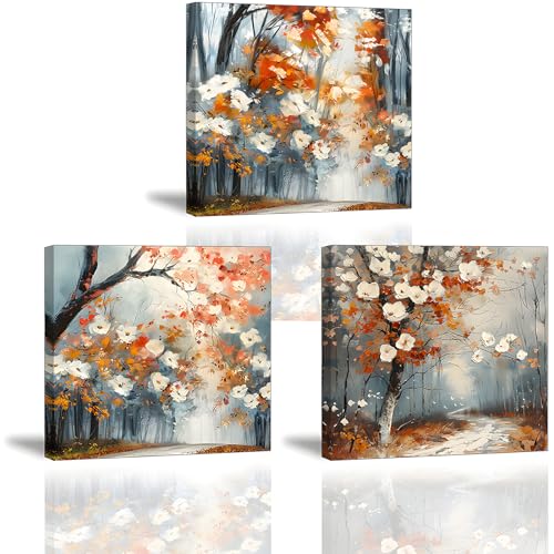 Piy Painting Wall Art Prints, Blooming flowers Picture Canvas Print