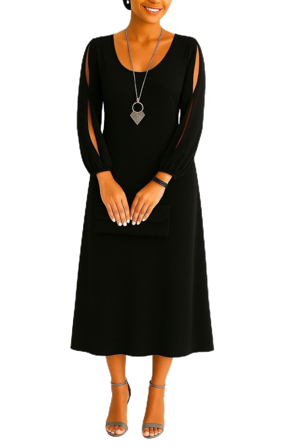 Robe Mara noire en taille 44 chic et élégante - 2